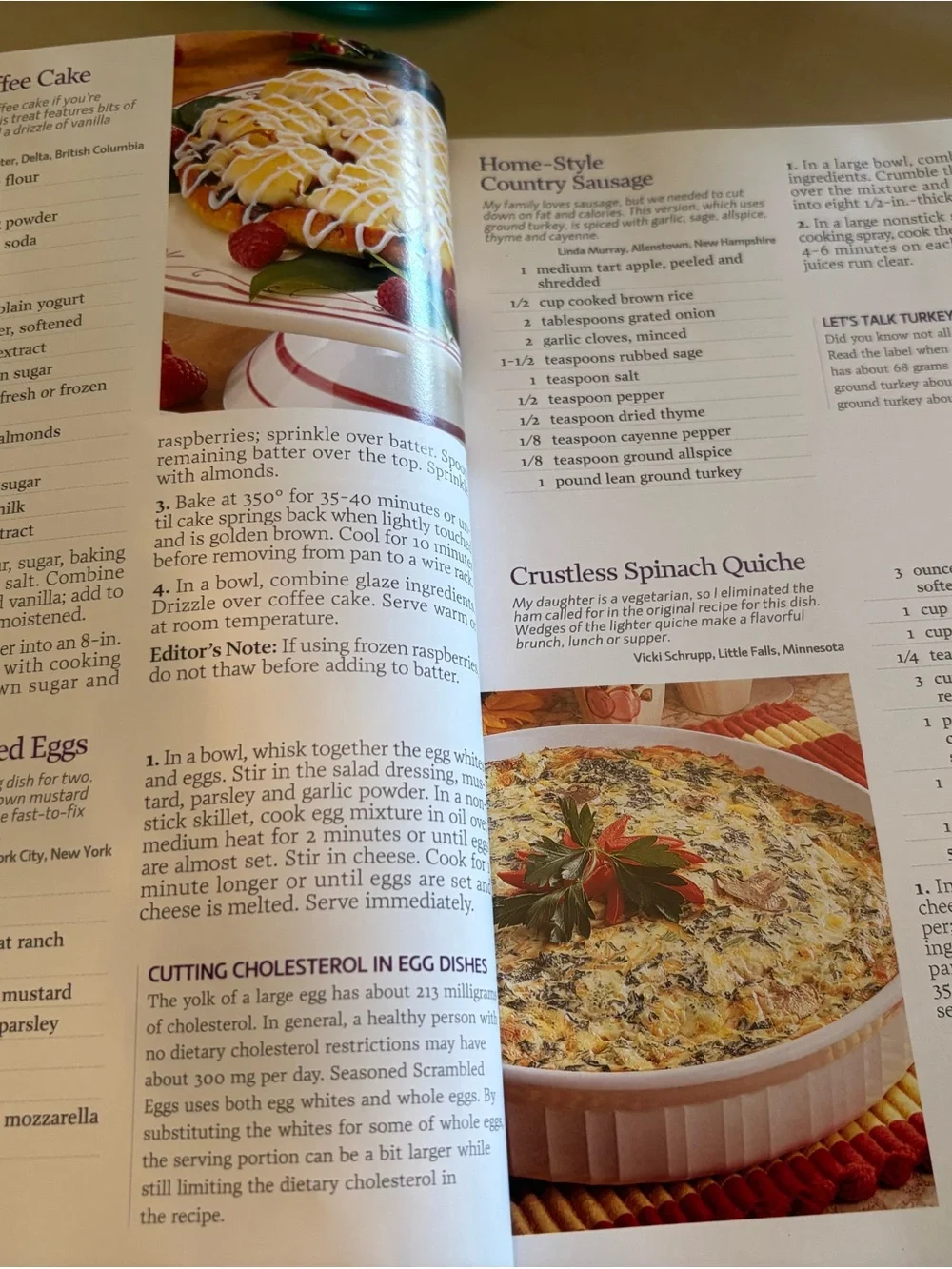 Taste of Home Guilt Free Cooking Cookbook — Purple & White Cover
